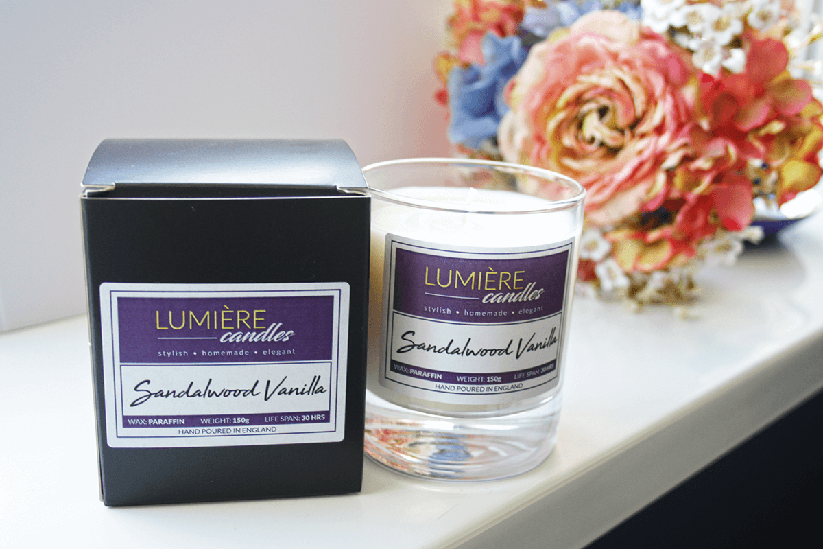 Sandalwood Vanilla Classic Candle Lumiere Candles